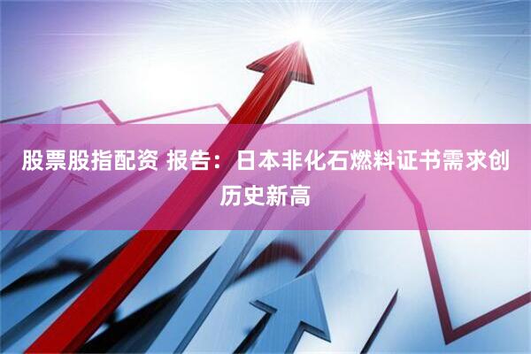 股票股指配资 报告：日本非化石燃料证书需求创历史新高